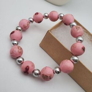 Vintage pink breast cancer awareness‎ bracelet
